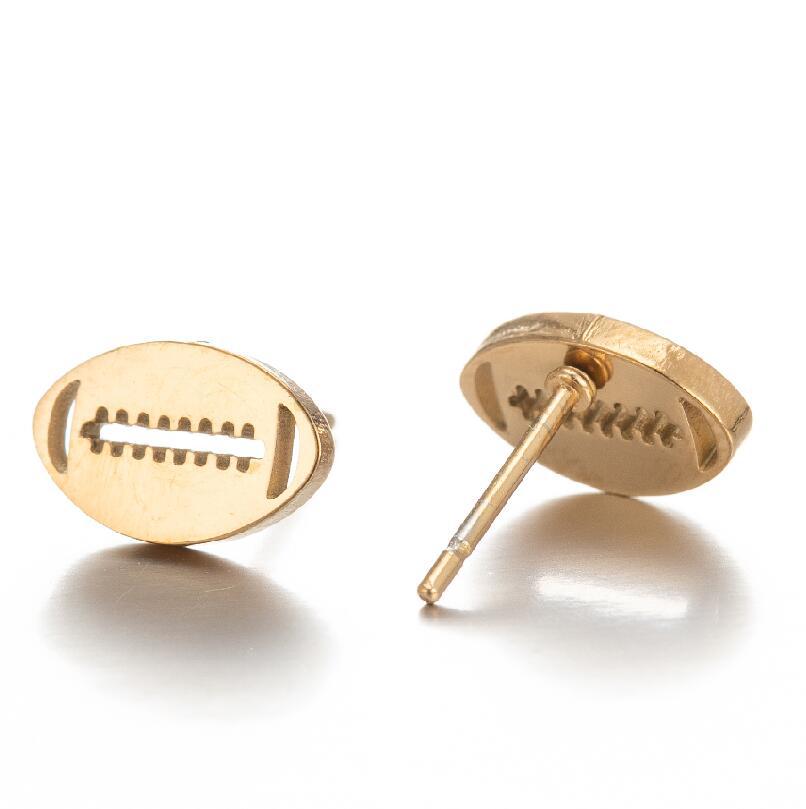 Pendientes al por mayor del acero inoxidable del baloncesto del fútbol de los deportes de los patines